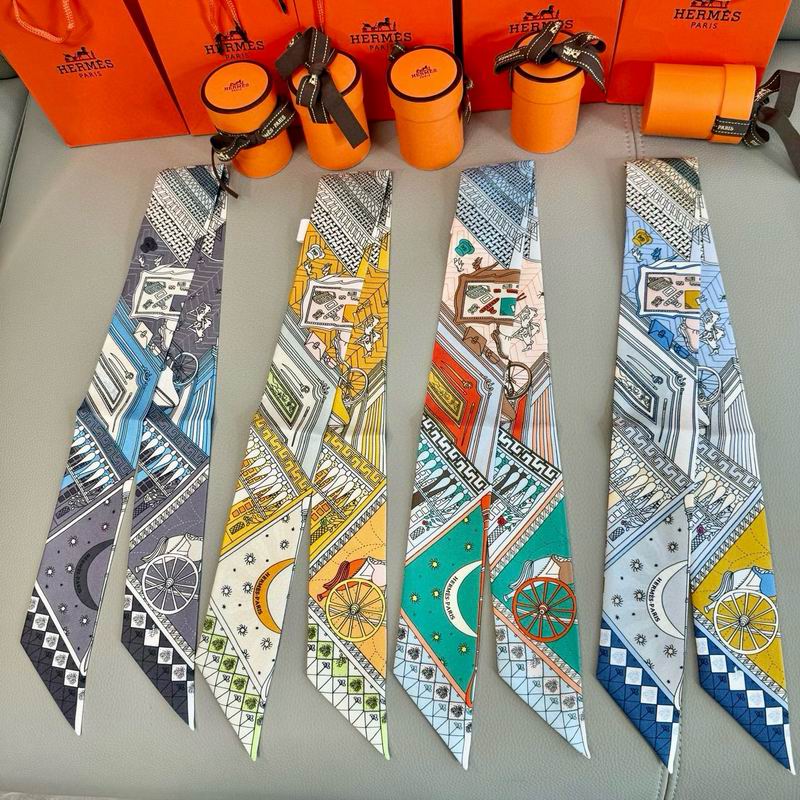 Hermes silk ribbon 5X86cm E040310